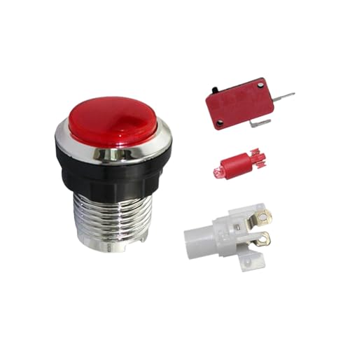 Arcade Machine Game Console Druckknopf, Spielkonsole -Taste mit Licht,Arcade -Maschine Druckknopf mit Licht | -resistente Spielvorräte für Erwachsene, und Mädchen Arcade Machine Game Console Druckknopf, Spielkonsole -Taste mit Licht,Arcade -Maschine Druckknopf mit Licht | -resistente Spielvorräte für Erwachsene, und Mädchen von Shenrongtong