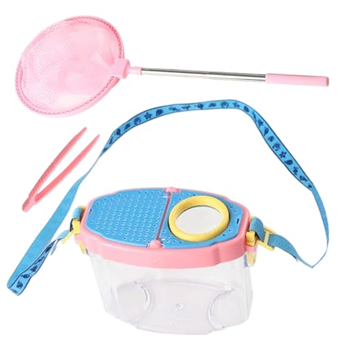 Butterfly Catching Kit, Butterfly Collection Kit,Critter Catcher Butterfly Collector Box mit Lupenglas - Bildungsforschungen Set Nature Explorer Kit für Kinder Mädchen von Shenrongtong
