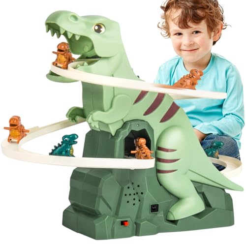 Elektrischer Treppensteiger Spielzeug - Kletter-Rutschen Musikspielzeug | Interaktives Lernspiel mit Achterbahn & Parcours für Kinder und – Indoor, Outdoor, Garten, Weihnachten & von Shenrongtong