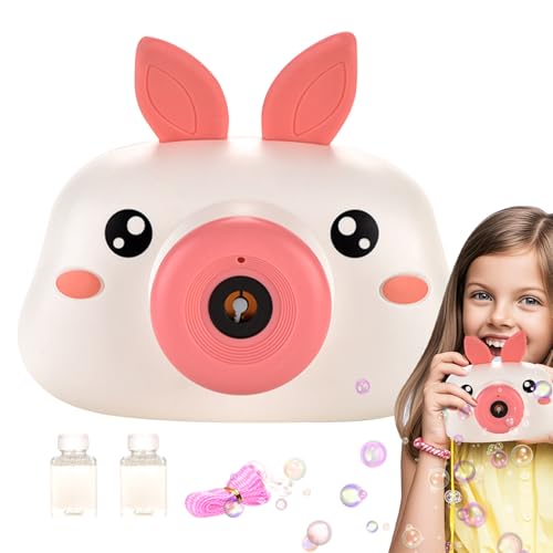 Handgehaltene Blasenmaschine,Blasenspender in Kameradesign | Musikalisches Blasgerät Mit Licht Für Kindergeburtstage Ostern Outdoor-Spiele von Shenrongtong