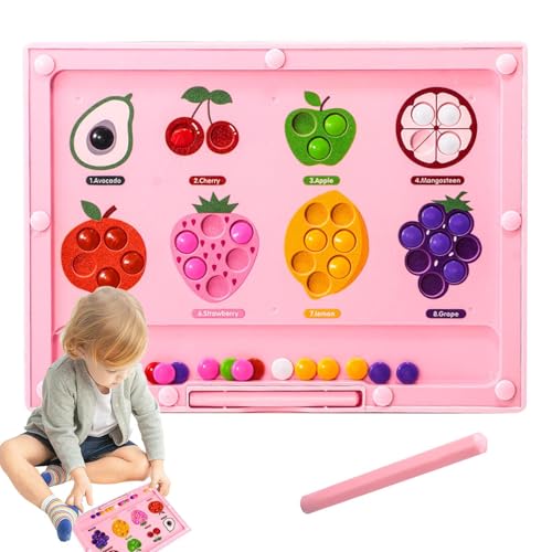 Magnetisches Labyrinth, Magnetfarbe Labyrinth - STEM Educational Sensory Games - -Farbsortierung Fruchtler von Shenrongtong
