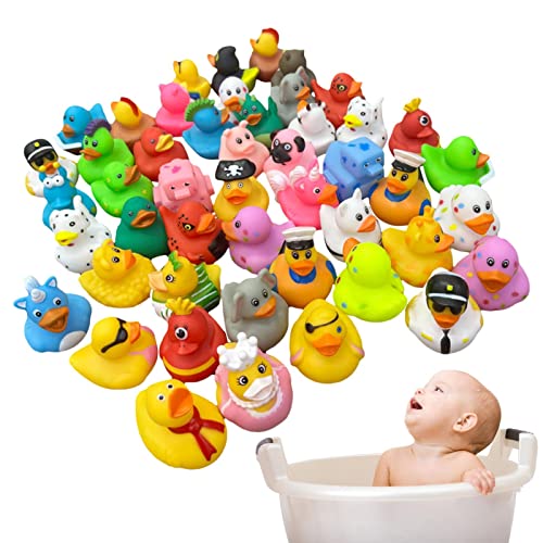Mini-Enten, Mini-Gummiente, Badeenten-Spielzeug für Kleinkinder, Jungen und Mädchen, 20 Stück schwimmendes Entenspielzeug, Kinder-Badespielzeug für Anreize im Klassenzimmer von Shenrongtong