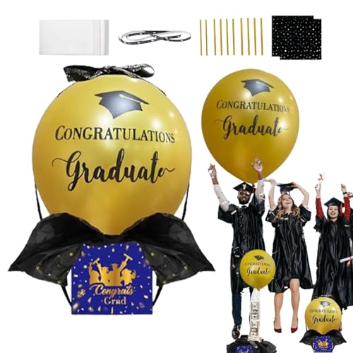 Pull Money Balloon Box - Graduation Decorations Money Holder - Unique Props for Celebration, Chic Decor Party Supplies for Boys Girls von Shenrongtong