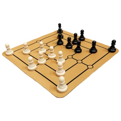 Schachbrett | Strategiespiel Brettspiel Für Familien | Holzspielzeug Mit Antikem Rom Design Lernspielzeug Familienspiele Für Kinder Erwachsene von Shenrongtong