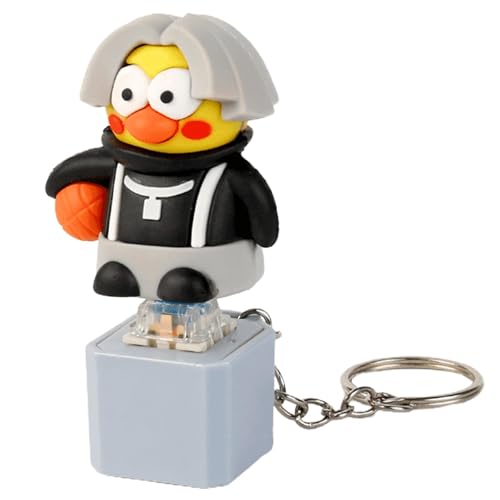 Schlüsselanhänger für Herren – lustiger Cartoon-Press-Sound-Tastatur-Schlüsselanhänger, lustiges Haar, Huhn, Basketball, lustiges Cartoon-Stressabbau-Spielzeug, Schlüsselanhänger für Herren – lustiger Cartoon-Press-Sound-Tastatur-Schlüsselanhänger, lustiges Haar, Huhn, Basketball, lustiges Cartoon-Stressabbau-Spielzeug, von Shenrongtong