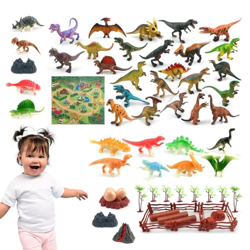 Shenrongtong Dinosaurier-Figuren-Set, realistische Dinosaurier-Figuren, Realistisches Spielzeug-Dinosaurier-Set, Lernspielzeug, Kleinkind-Dinosaurierspielzeug für Jungen und Mädchen ab 4 Jahren, von Shenrongtong