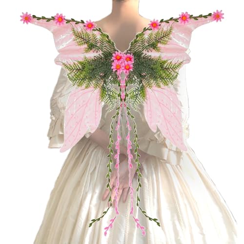 Shenrongtong Erwachsenen Feenflügel, Glitzerflügel Kostümzubehör, Kostüm für Damen für Feiertagspartys Feste Weihnachten Make-up Bühnenauftritte und Cosplay von Shenrongtong