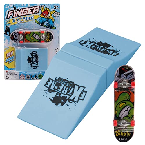 Shenrongtong Finger-Skateboard-Rampen-Set | Skate Park Kit für Finger | Interaktives Skate-Spiel, Fingerbrett-Trainingsrequisiten für Kinder und Erwachsene von Shenrongtong