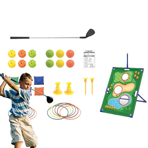 Shenrongtong Golfset für Kinder,Kindergolfset - Golfball-Spielset,Golfball-Spielset, Golf-Putting-Spiel, Sport-Golfspielzeug, fördert die körperliche und geistige Entwicklung von Shenrongtong