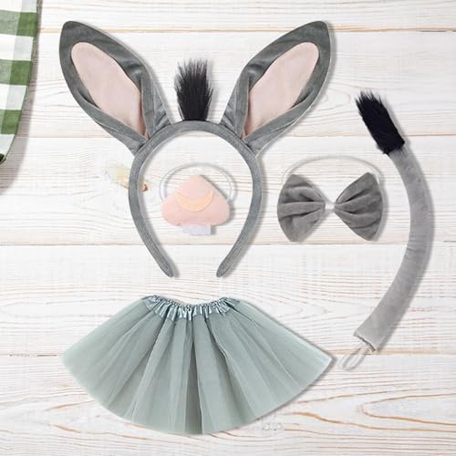 Shenrongtong Kinder Tierkostüme, Tierkostümkinder - Tierrockkostüm Set | Furry Tails von Shenrongtong