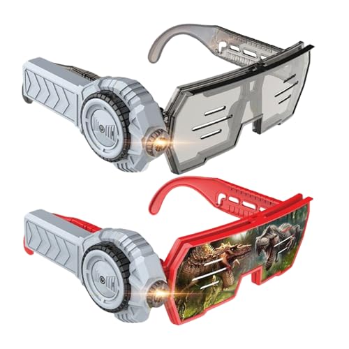 Shenrongtong Kinderbrillen, Projektorspielzeug - Coole Bildungsbrille - 20 Wissenschaftsprojektionsthemen Tech Vision Flip-up-Projektormodul für Mädchen Abenteuer Geburtstagsfeier Shenrongtong Kinderbrillen, Projektorspielzeug - Coole Bildungsbrille - 20 Wissenschaftsprojektionsthemen Tech Vision Flip-up-Projektormodul für Mädchen Abenteuer Geburtstagsfeier von Shenrongtong
