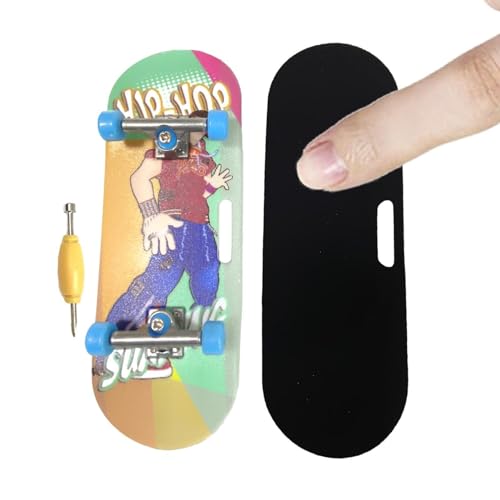 Shenrongtong Mini-Skateboards, Rutschfestes kreatives Mini-Skateboard, Langlebige, professionelle Finger-Skateboards für Kinder, Lernspielzeug für Jugendliche und Erwachsene von Shenrongtong