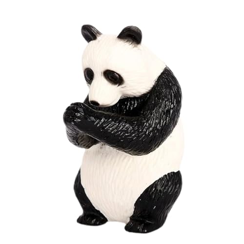 Shenrongtong Solide Panda-Figuren,Panda-Figuren - Kleine handbemalte Panda-Figur,DIY süßer Panda, pädagogische Spielzeugfiguren, Panda-Sammlung für Tierspielzeug-Enthusiasten von Shenrongtong