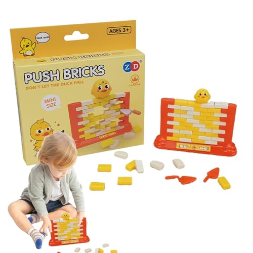 Shenrongtong Stapelspielzeug für Kleinkinder,Stapelspielzeug für Kleinkinder | Tragbare Mini-Stacking-Push-Bricks, interaktiv - Buntes Spielzeug für die frühe Entwicklung, pädagogische Blockspiele zur von Shenrongtong
