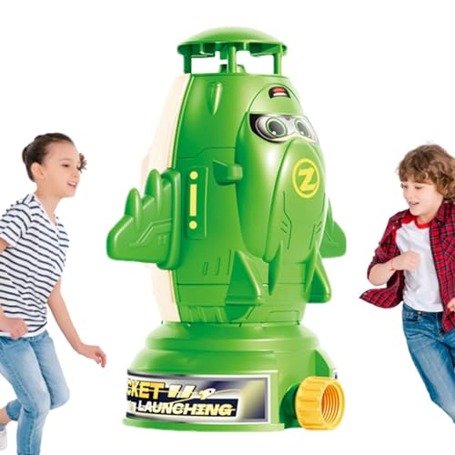 Shenrongtong Weltraumraketensprinkler, Raketensprinkler | Cartoon-Kinder-Raketensprinkler-Spielzeug | Sommer-Wasserspielzeug für den Außenbereich, lustiger Gartensprinkler für Kinder zum Spielen im von Shenrongtong