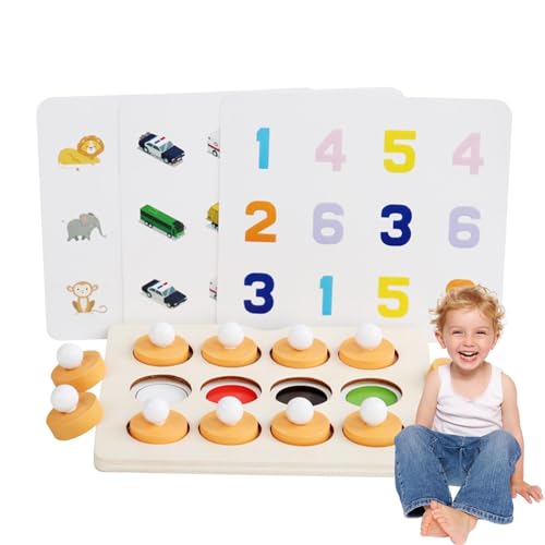 Shichangda Memory-Schach für Kinder, Memory-Schach-Brettspiel aus Holz - Montessori Lernspielzeug - Memory-Schachspielzeug, Fruchttier-Memory-Spiel, Memory-Match-Schachspiel, Montessori-Lernspielzeug von Shichangda