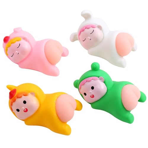 Shienfir Little Boy Pinch Toy Little Boy Stress Relief Toy with Elastic Ass Animal Clothes Led Light Funny Soft Stress Relief Squishes Fidget Toy Squeeze Doll Kids Gift Random Style von Shienfir