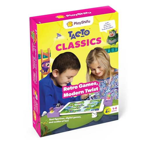 Tacto Classics by PlayShifu (app Based) - Interactive Board Games for Family Game Night, Strategy Games Gifts for Boys & Girls for Ages 4+ (Tablet not Included) von Shifu
