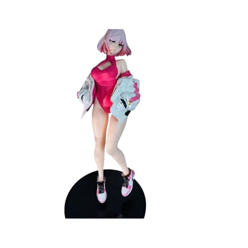 Shimely für Pretty Girl Figure Handgefertigte PVC-Anime-Cartoon-Figuren, Anime-Charakter-Puppenmodelle, Charakter-Statue zum Sammeln und Desktop-Dekorationen. (Rosa Luna) von Shimely