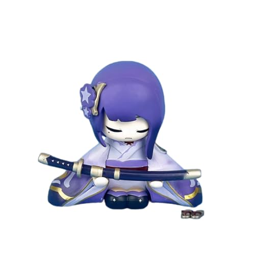 Shimely für Q Version Raiden General Figur Handgefertigte PVC-Anime-Cartoon-Figuren, Anime-Charakter-Puppenmodelle, Charakter-Statue zum Sammeln,Geeignet für Personen ab 14 Jahren. von Shimely
