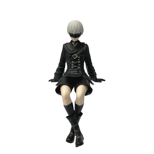 Shimely für Yorha Figur Handgefertigte PVC-Anime-Cartoon-Figuren, Anime-Charakter-Puppenmodelle, Charakter-Statue zum Sammeln,Geeignet für Personen ab 14 Jahren. (9S) von Shimely