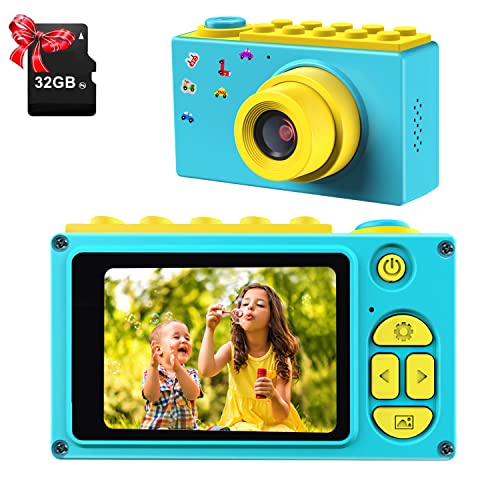 ShinePick Fotoapparat, Digitalkamera, 8MP / HD 1080P / 2 Inch Bildschirm/Foto & Video/Rahmen/Filter, Kamera mit Speicherkarte, Xmas Geburtstag Geschenke für Kinder (Blau) von ShinePick