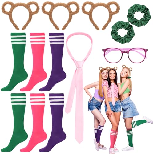 ShinyMatch 10-teiliges Tierkostüm-Set beinhaltet Ohr-Stirnbänder, Haarbänder, runder Rahmen, Brillen, Socken für Damen, Erwachsene, Cosplay, Partyzubehör, Tierkostüm ShinyMatch 10-teiliges Tierkostüm-Set beinhaltet Ohr-Stirnbänder, Haarbänder, runder Rahmen, Brillen, Socken für Damen, Erwachsene, Cosplay, Partyzubehör, Tierkostüm von ShinyMatch