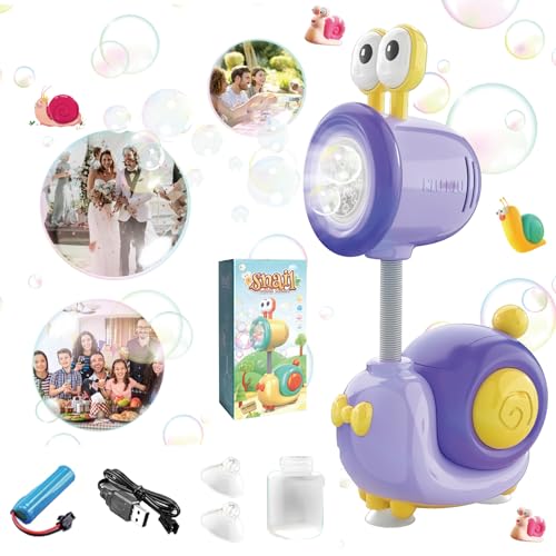 Shinybox Elektrisch Seifenblasenspielzeug, Schnecke Seifenblasenmaschine, Seifenblasenmaschine mit 90ML Seifenblasenlösung, Electric Schnecke Seifenblasen Maschine für Party/Hochzeit/Geburtstag(Lila) Shinybox Elektrisch Seifenblasenspielzeug, Schnecke Seifenblasenmaschine, Seifenblasenmaschine mit 90ML Seifenblasenlösung, Electric Schnecke Seifenblasen Maschine für Party/Hochzeit/Geburtstag(Lila) von Shinybox