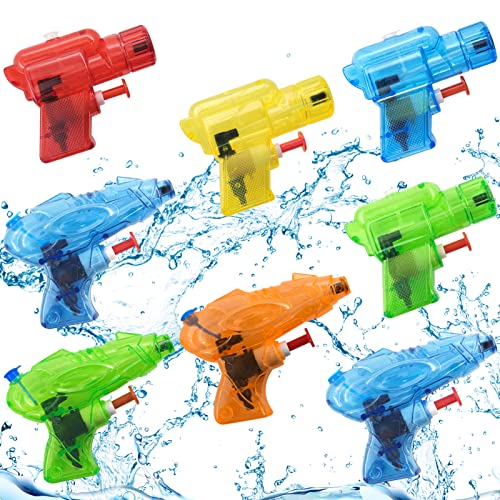 Shinybox Wasserpistole Spielzeug für Kinder, 8 Stück Mini Wasserpistole, Spritzpistolen Set, Mini Water Blaster, Mini Wasserpistolen für Kinder, Wasserpistole für Garten und Strand(8 Stück) von Shinybox