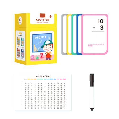Erasable Mathe-Addition, Subtraktion, Multiplikation & Division Lernkarten – 3+ progressives Papier, beschichtet für das Lernen im Alter Erasable Mathe-Addition, Subtraktion, Multiplikation & Division Lernkarten – 3+ progressives Papier, beschichtet für das Lernen im Alter von Shinyruo