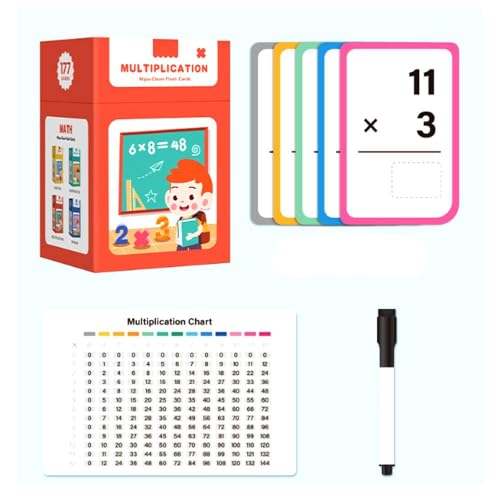 Erasable Mathe-Addition, Subtraktion, Multiplikation & Division Lernkarten – für Kinder ab 3 Jahren, beschichtetes Papier, progressives Lernen Erasable Mathe-Addition, Subtraktion, Multiplikation & Division Lernkarten – für Kinder ab 3 Jahren, beschichtetes Papier, progressives Lernen von Shinyruo