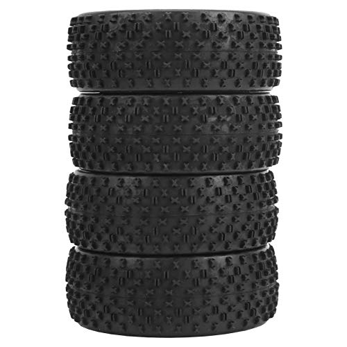 Shipenophy 1/8 RC-Reifen, RC-Reifen, 4 Stück, Geklebte Reifen, Gummi und Kunststoff, Hervorragender Grip, Hohe Verschleißfestigkeit, rutschfest, für 1/8 HSP (A8012) von Shipenophy