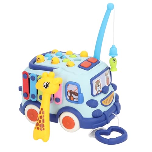 Shipenophy Baby-Musik-Bus-Spielzeug, Sensorische Entwicklung, Klaviertasten-Design, Frühe Bildung, Sicheres und Langlebiges Kunststoff-Bus-Hammer-Schlagspielzeug für Kleine für den von Shipenophy