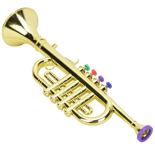 Shipenophy Kid Trompete Golden Beschichtete Plastik Kinder Vorschule Musikspielzeug Windinstrumente Spaß Musikinstrument für Kinderparty Bevorzugt Geburtstagsgeschenk Golden Plastik Shipenophy Kid Trompete Golden Beschichtete Plastik Kinder Vorschule Musikspielzeug Windinstrumente Spaß Musikinstrument für Kinderparty Bevorzugt Geburtstagsgeschenk Golden Plastik von Shipenophy
