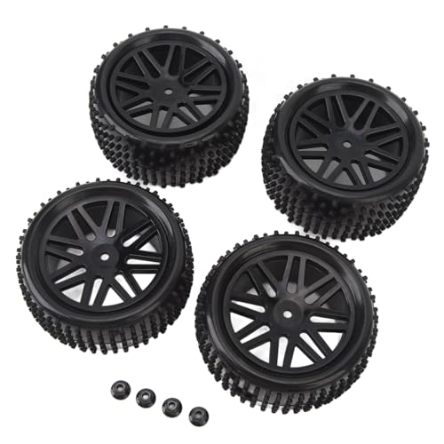 Shipenophy RC Wheel Tire Set, Enhanced Performance 2 Front 2 Rear Easy Install 4 Pcs Realistic RC Wheels for 1 : 10 Scale RC Cars Shipenophy RC Wheel Tire Set, Enhanced Performance 2 Front 2 Rear Easy Install 4 Pcs Realistic RC Wheels for 1 : 10 Scale RC Cars von Shipenophy