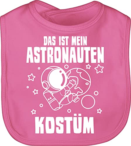 Baby Lätzchen - Karneval & Fasching - Das ist mein Astronauten Kostüm - Astronaut Weltraum Astronautenkostüm NASA Astronautenanzug Raumanzug Weltall - Unisize - Pink - kinderfasching carnival von Shirtracer