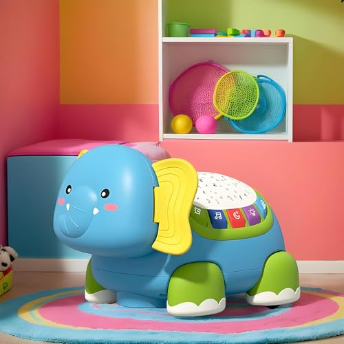 Shitafe Bewegungs Spielzeug Für Babys - Elefanten Musikspielzeug Zur Krabbelförderung | Interaktives Pädagogisches Sensorikspiel Zur Förderung Der Entwicklung Für & Mädchen Kinderzimmer Spielzeug Shitafe Bewegungs Spielzeug Für Babys - Elefanten Musikspielzeug Zur Krabbelförderung | Interaktives Pädagogisches Sensorikspiel Zur Förderung Der Entwicklung Für & Mädchen Kinderzimmer Spielzeug von Shitafe