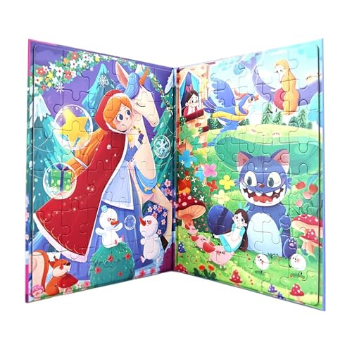 Shitafe Magnetisches Puzzle Buch,Magnet Puzzle Für Kleinkinder - Beschäftigungsbuch Reisespiel Mit Auto Und Flugzeug Für Unterwegs Lernspiel Geschenkidee von Shitafe