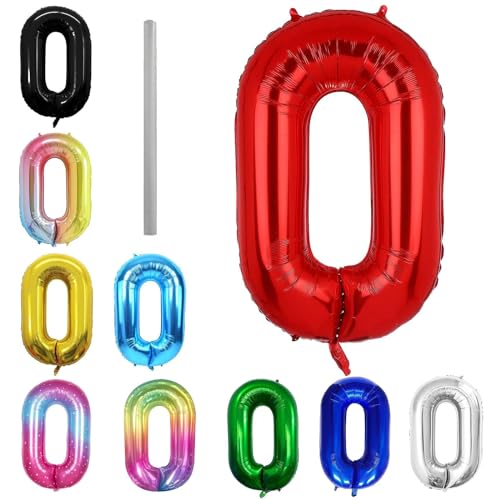 Geburtstag zahlen Luftballon 0 jahre-Rot XXL Jumbo Folienballon 40 Zoll – 101 cm Luftballons 0 Geburtstag Junge Mädchen Babyparty Geburtstagsdeko Jubiläumsparty Dekoration Geburtstag zahlen Luftballon 0 jahre-Rot XXL Jumbo Folienballon 40 Zoll – 101 cm Luftballons 0 Geburtstag Junge Mädchen Babyparty Geburtstagsdeko Jubiläumsparty Dekoration von Shixpiov