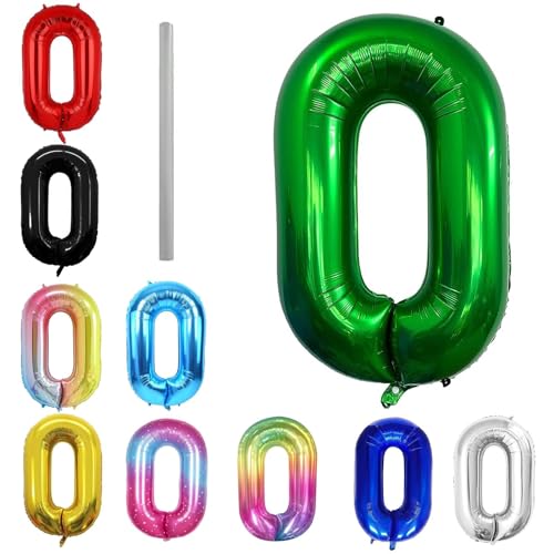 Geburtstag zahlen Luftballon 0 jahre-dunkelgrün XXL Jumbo Folienballon 40 Zoll – 101 cm Luftballons 0 Geburtstag Junge Mädchen Babyparty Geburtstagsdeko Jubiläumsparty Dekoration Geburtstag zahlen Luftballon 0 jahre-dunkelgrün XXL Jumbo Folienballon 40 Zoll – 101 cm Luftballons 0 Geburtstag Junge Mädchen Babyparty Geburtstagsdeko Jubiläumsparty Dekoration von Shixpiov