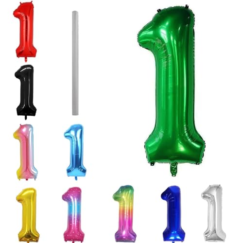 Geburtstag zahlen Luftballon 1 jahre-dunkelgrün XXL Jumbo Folienballon 40 Zoll – 101 cm Luftballons 1 Geburtstag Junge Mädchen Babyparty Geburtstagsdeko Jubiläumsparty Dekoration Geburtstag zahlen Luftballon 1 jahre-dunkelgrün XXL Jumbo Folienballon 40 Zoll – 101 cm Luftballons 1 Geburtstag Junge Mädchen Babyparty Geburtstagsdeko Jubiläumsparty Dekoration von Shixpiov