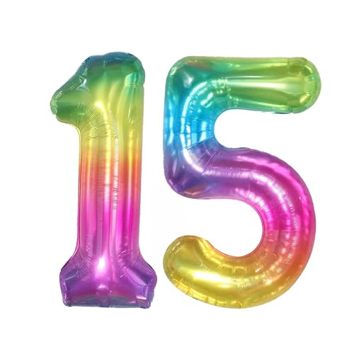 Geburtstag zahlen Luftballon 15 jahre-Geleefarbe XXL Jumbo Folienballon 40 Zoll – 101 cm Luftballons 15 Geburtstag Junge Mädchen Babyparty Geburtstagsdeko Jubiläumsparty Dekoration Geburtstag zahlen Luftballon 15 jahre-Geleefarbe XXL Jumbo Folienballon 40 Zoll – 101 cm Luftballons 15 Geburtstag Junge Mädchen Babyparty Geburtstagsdeko Jubiläumsparty Dekoration von Shixpiov