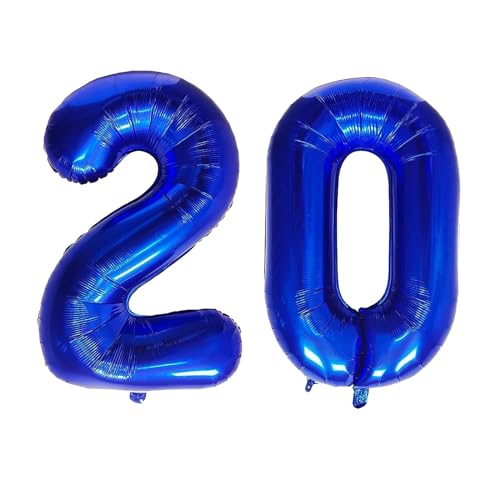 Geburtstag zahlen Luftballon 20 jahre-Blau XXL Jumbo Folienballon 40 Zoll – 101 cm Luftballons 20 Geburtstag Junge Mädchen Babyparty Geburtstagsdeko Jubiläumsparty Dekoration Geburtstag zahlen Luftballon 20 jahre-Blau XXL Jumbo Folienballon 40 Zoll – 101 cm Luftballons 20 Geburtstag Junge Mädchen Babyparty Geburtstagsdeko Jubiläumsparty Dekoration von Shixpiov