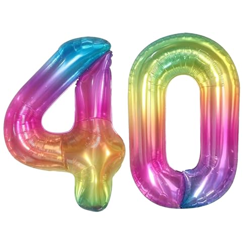 Geburtstag zahlen Luftballon 40 jahre-Geleefarbe XXL Jumbo Folienballon 40 Zoll – 101 cm Luftballons 40 Geburtstag Junge Mädchen Babyparty Geburtstagsdeko Jubiläumsparty Dekoration Geburtstag zahlen Luftballon 40 jahre-Geleefarbe XXL Jumbo Folienballon 40 Zoll – 101 cm Luftballons 40 Geburtstag Junge Mädchen Babyparty Geburtstagsdeko Jubiläumsparty Dekoration von Shixpiov