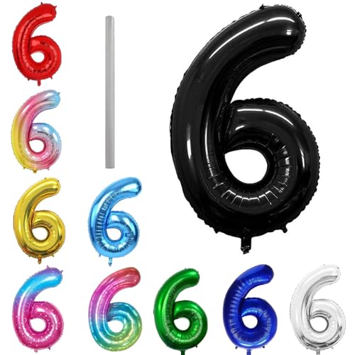 Geburtstag zahlen Luftballon 6 jahre-Schwarz XXL Jumbo Folienballon 40 Zoll – 101 cm Luftballons 6 Geburtstag Junge Mädchen Babyparty Geburtstagsdeko Jubiläumsparty Dekoration Geburtstag zahlen Luftballon 6 jahre-Schwarz XXL Jumbo Folienballon 40 Zoll – 101 cm Luftballons 6 Geburtstag Junge Mädchen Babyparty Geburtstagsdeko Jubiläumsparty Dekoration von Shixpiov