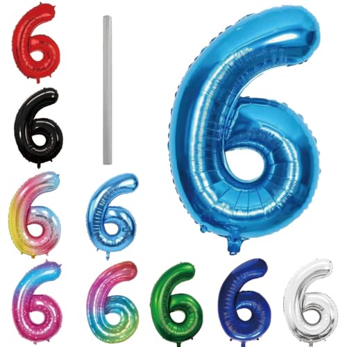 Geburtstag zahlen Luftballon 6 jahre-hellblau XXL Jumbo Folienballon 40 Zoll – 101 cm Luftballons 6 Geburtstag Junge Mädchen Babyparty Geburtstagsdeko Jubiläumsparty Dekoration Geburtstag zahlen Luftballon 6 jahre-hellblau XXL Jumbo Folienballon 40 Zoll – 101 cm Luftballons 6 Geburtstag Junge Mädchen Babyparty Geburtstagsdeko Jubiläumsparty Dekoration von Shixpiov
