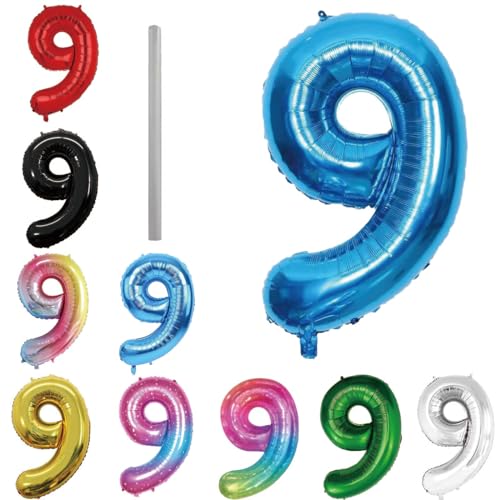 Geburtstag zahlen Luftballon 9 jahre-hellblau XXL Jumbo Folienballon 40 Zoll – 101 cm Luftballons 9 Geburtstag Junge Mädchen Babyparty Geburtstagsdeko Jubiläumsparty Dekoration Geburtstag zahlen Luftballon 9 jahre-hellblau XXL Jumbo Folienballon 40 Zoll – 101 cm Luftballons 9 Geburtstag Junge Mädchen Babyparty Geburtstagsdeko Jubiläumsparty Dekoration von Shixpiov
