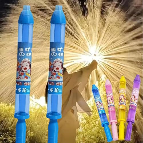 Feuerwerk-Wasserpistole, Feuerwerk-Wassersprühspielzeug, Feuerwerk-Wasserspritzpistole, Hochdruck-Sprinkler, zum Baden, für Pool, Partys und Strand (Blue*2) von Shnbkls