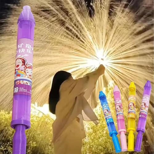 Feuerwerk-Wasserpistole, Feuerwerk-Wassersprühspielzeug, Feuerwerk-Wasserspritzpistole, Hochdruck-Sprinkler, zum Baden, für Pool, Partys und Strand (Purple*1) von Shnbkls