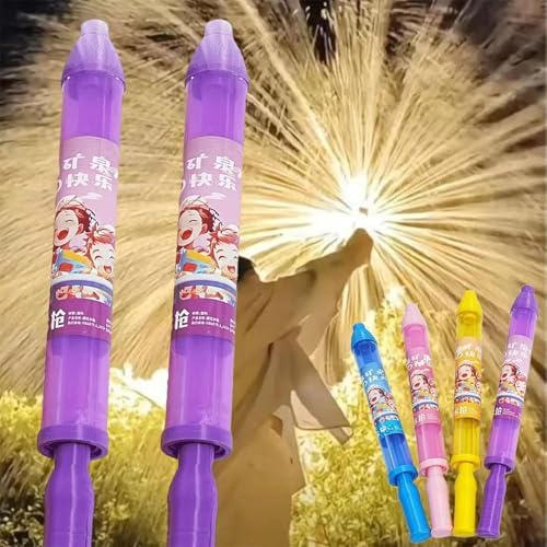 Feuerwerk-Wasserpistole, Feuerwerk-Wassersprühspielzeug, Feuerwerk-Wasserspritzpistole, Hochdruck-Sprinkler, zum Baden, für Pool, Partys und Strand (Purple*2) von Shnbkls